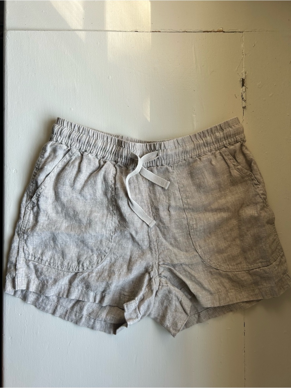 Quince European Linen Shorts in Flax - XS